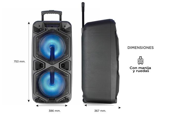 Parlante Gadnic Live Studio XBS6 Bluetooth 4500w Micrófono Karaoke - 5
