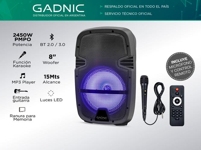 Parlante Gadnic Live Studio XBS12 Bluetooth 2450w Función Karaoke - 1