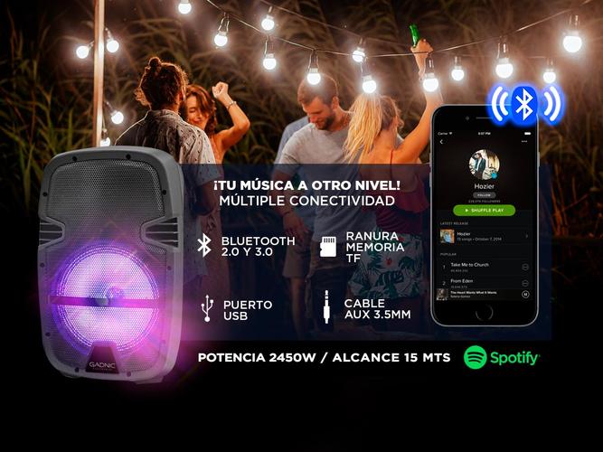 Parlante Gadnic Live Studio XBS12 Bluetooth 2450w Función Karaoke - 2