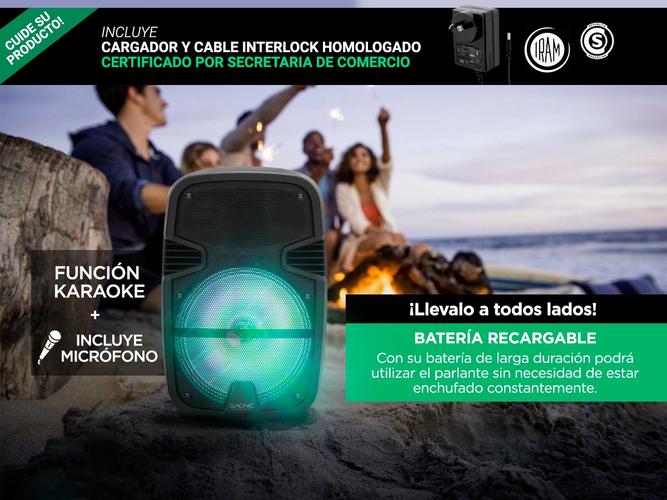 Parlante Gadnic Live Studio XBS12 Bluetooth 2450w Función Karaoke - 3