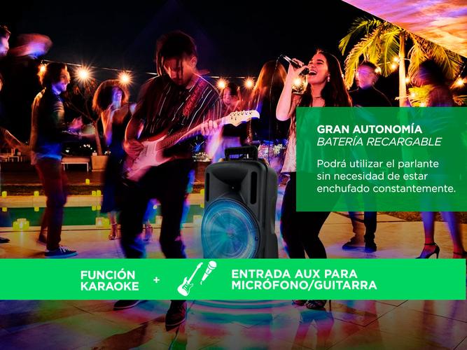 Parlante Gadnic Live Studio XBS16 Función Karaoke Bluetooth 2700w SubWoofer 8 - 3
