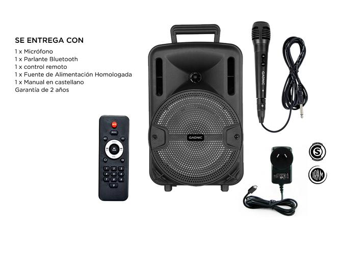 Parlante Gadnic Live Studio XBS16 Función Karaoke Bluetooth 2700w SubWoofer 8 - 6
