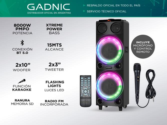 Parlante Gadnic Torre 8