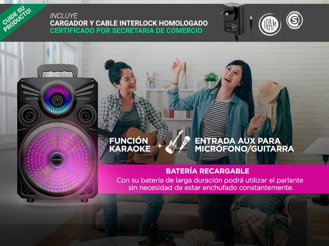 Parlante Gadnic XBS32 Bluetooth USB 2700W TWS - 3
