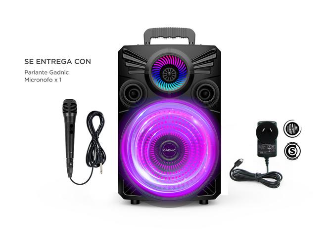 Parlante Gadnic XBS32 Bluetooth USB 2700W TWS - 6