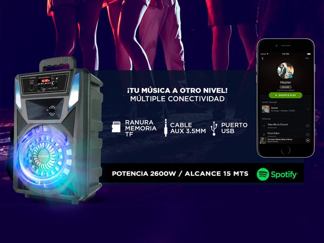 Parlante Gadnic XBS33 Bluetooth USB 2600W TWS - 2