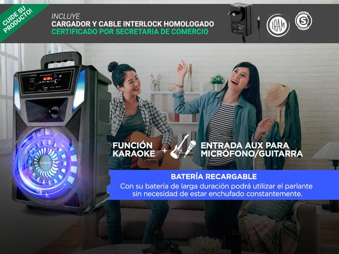 Parlante Gadnic XBS33 Bluetooth USB 2600W TWS - 3