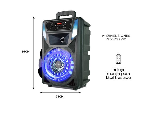 Parlante Gadnic XBS33 Bluetooth USB 2600W TWS - 4