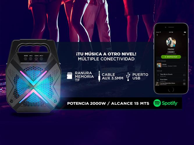 Parlante Gadnic XBS36 Bluetooth USB 2000W TWS - 2