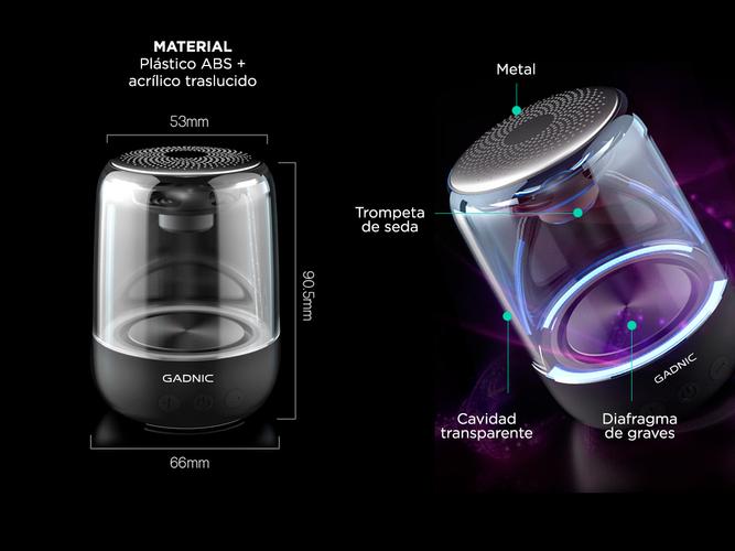 Parlante Bluetooth Portatil Gadnic Recargable 360 ° - 5