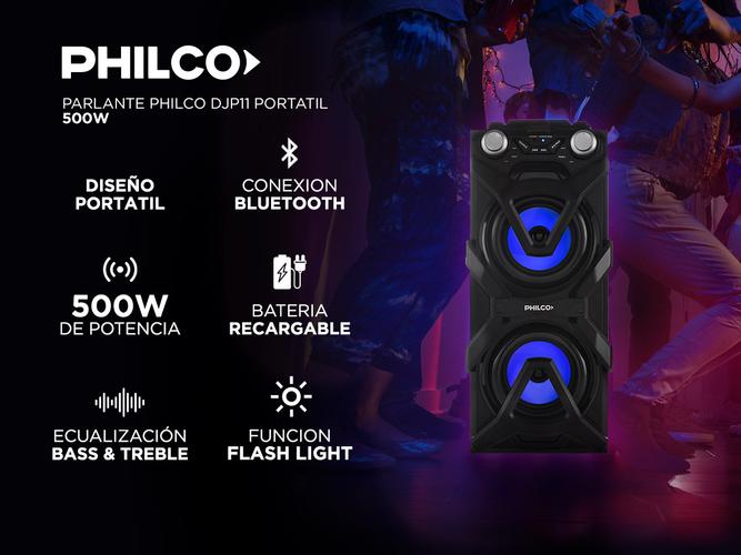 Parlante Philco DJP11 Portatil Bluetooth con bateria  - 1
