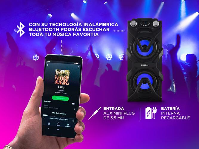 Parlante Philco DJP11 Portatil Bluetooth con bateria  - 4