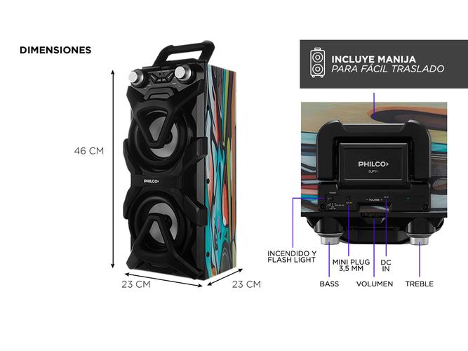 Parlante Philco DJP11 Portatil Bluetooth con bateria  - 5