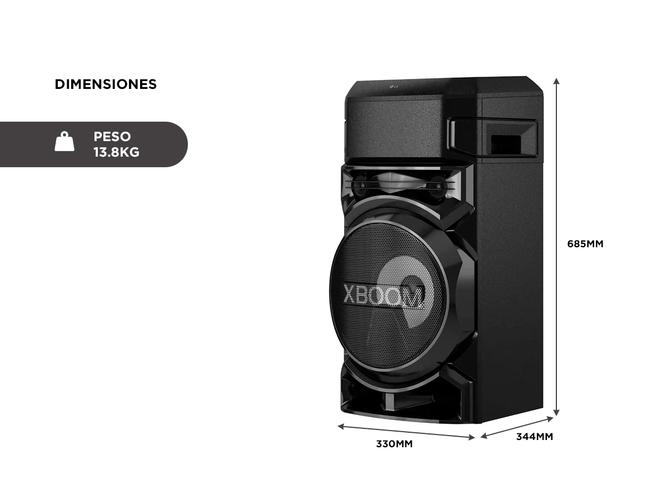 Parlante LG Xboom Rn5 Bluetooth Microfono 500w - 5