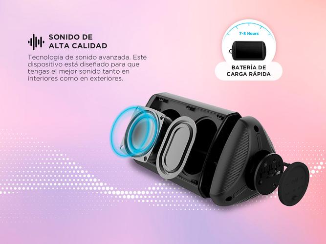 Parlante Gadnic Portátil Con Bluetooth   - 2