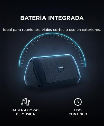 Parlante Gadnic Portátil Con Bluetooth   - 3