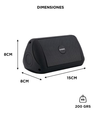 Parlante Gadnic Portátil Con Bluetooth   - 5