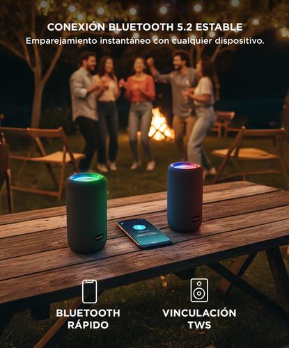 Parlante Portatil EchoGo Gadnic Bluetooth Con Luz RGB  Outlet - 3