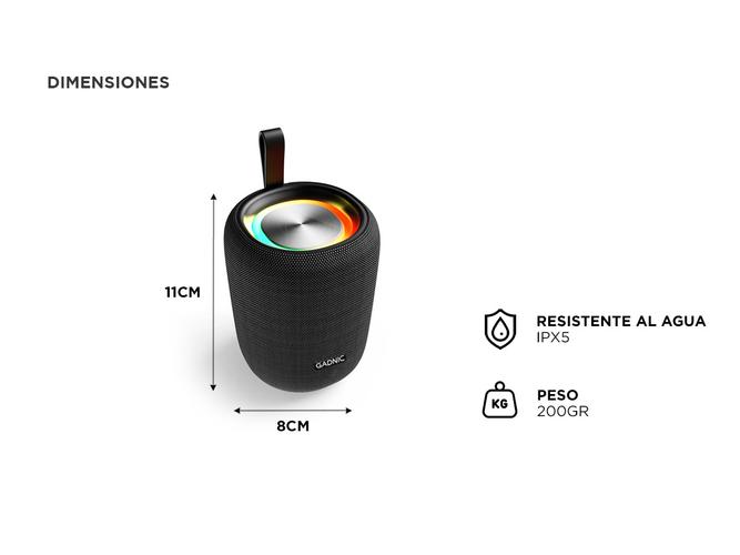 Parlante Bluetooth Gadnic PocketBeats Portatil  - 4