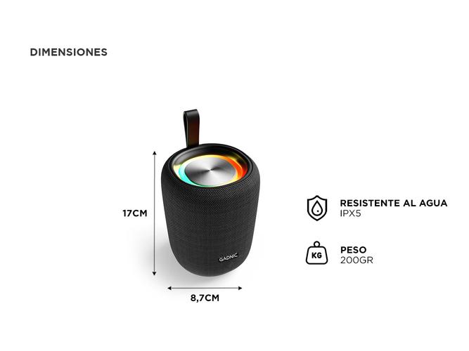 Parlante Bluetooth Gadnic PocketBeats Portatil  - 4