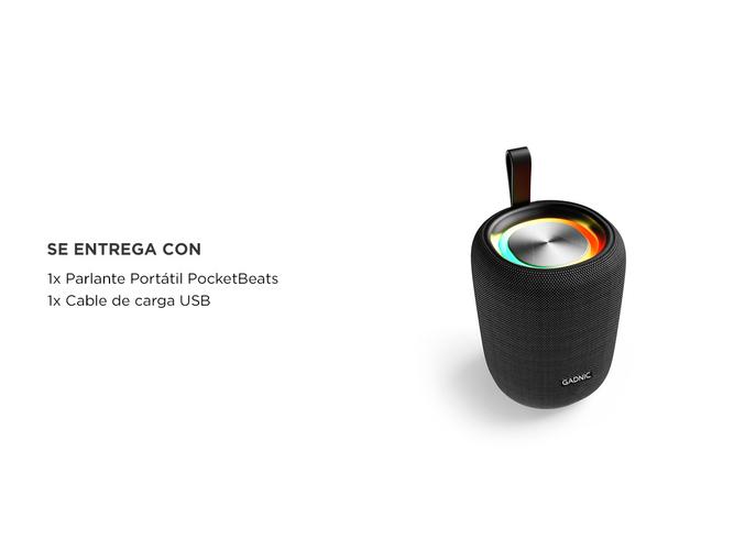 Parlante Bluetooth Gadnic PocketBeats Portatil  - 5