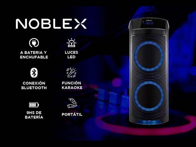 Parlante Noblex MNT390 Torre de Sonido con Bluetooth Portatil 4800W  - 1