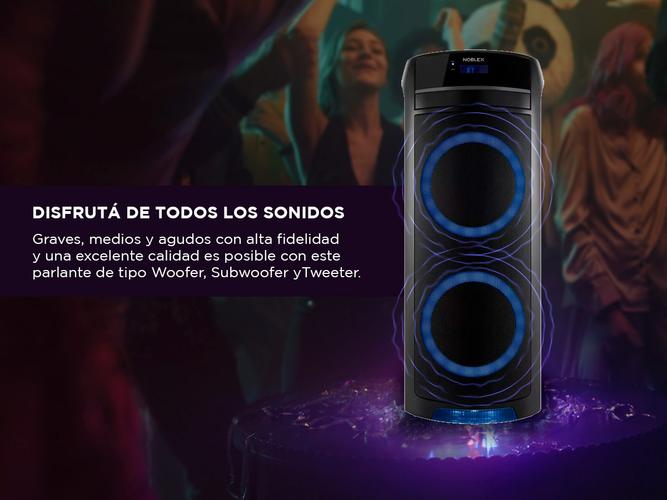 Parlante Noblex MNT390 Torre de Sonido con Bluetooth Portatil 4800W  - 3