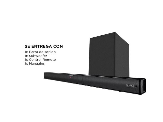 Barra De Sonido Noblex Sb100sw Soundbar 2.1 90w Bluetooth HDMI - 5