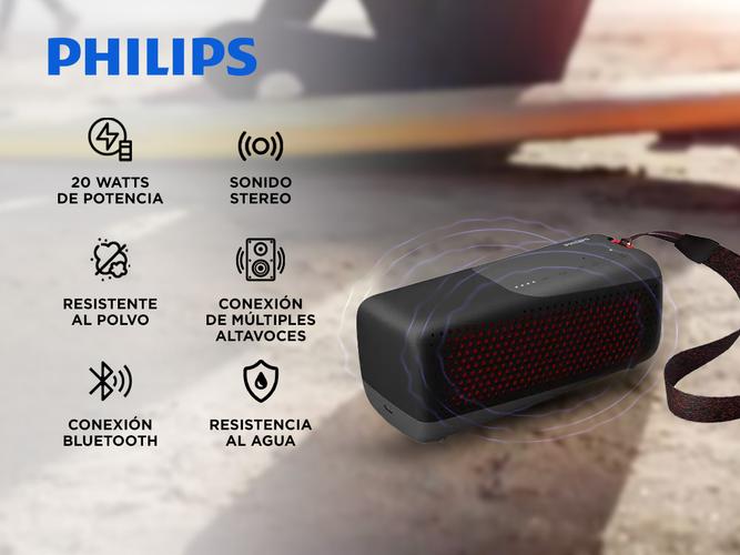 Parlante Deportivo Bluetooth Philips TAS4807B/00 - 1