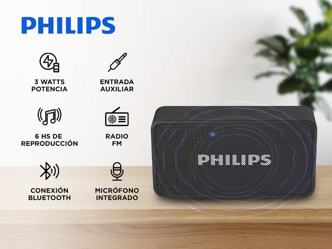 Parlante Bluetooth Philips BT60BK/77 - 1