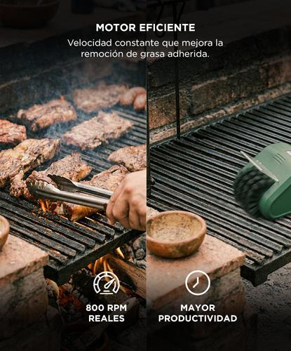 Cepillo Electrico Limpiador De Parrilla Bron By Gadnic Recargable Potente - 2