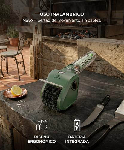 Cepillo Electrico Limpiador De Parrilla Bron By Gadnic Recargable Potente - 4
