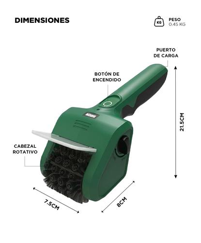 Cepillo Electrico Limpiador De Parrilla Bron By Gadnic Recargable Potente - 5