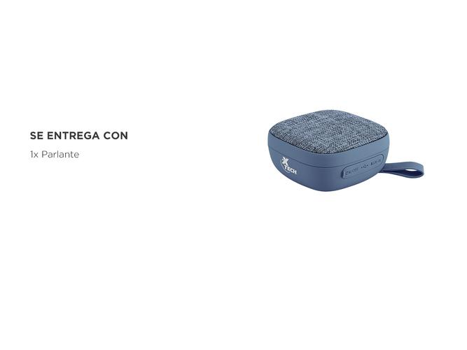 Parlante Portátil Mini X-Tech Bluetooth Azul XTS-600BL - 5