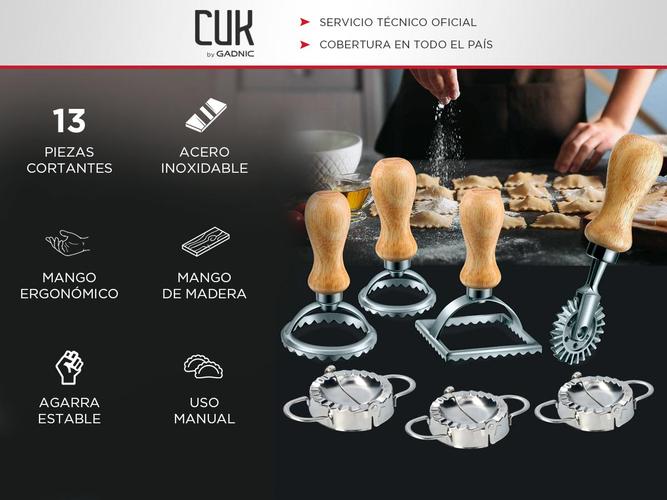 Set x 13 Cortantes de Pasta Empanadas Maddy Gadnic Acero Inoxidable - 1