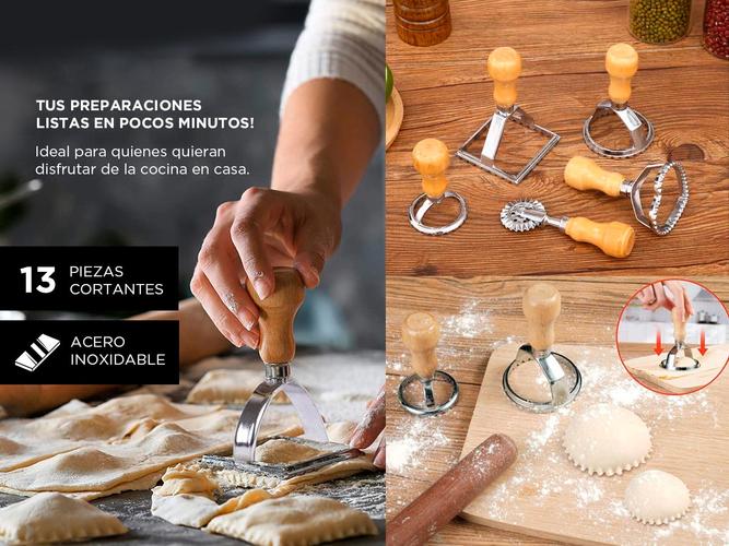 Set x 13 Cortantes de Pasta Empanadas Maddy Gadnic Acero Inoxidable - 2