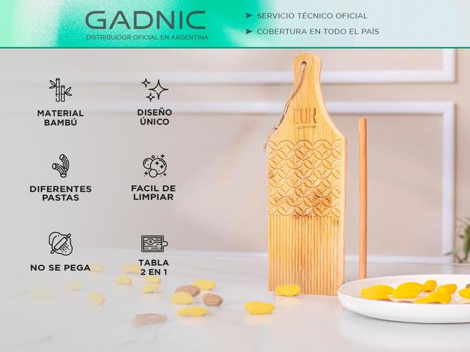 Tablero Y Rodillo Para Pastas Gadnic PS5 Para Cocina De Bambú - 1