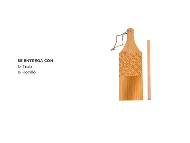 Tablero Y Rodillo Para Pastas Gadnic PS5 Para Cocina De Bambú - 4