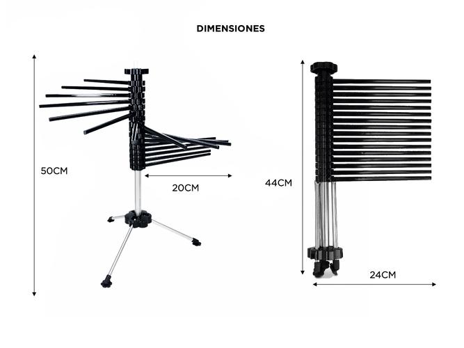 Secador De Pasta Gadnic Plegable Con 14 Varillas - 4