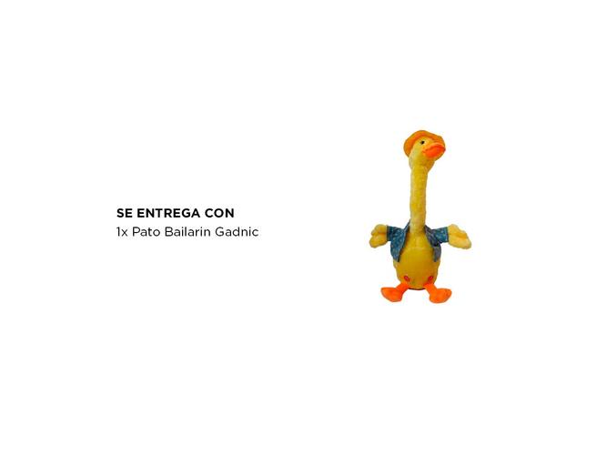 Juguete de Pato Bailarín Gadnic Peluche Luminoso  - 5