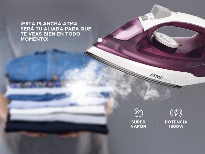 Plancha a Vapor Atma PAV1217P 1800 Watts - 2