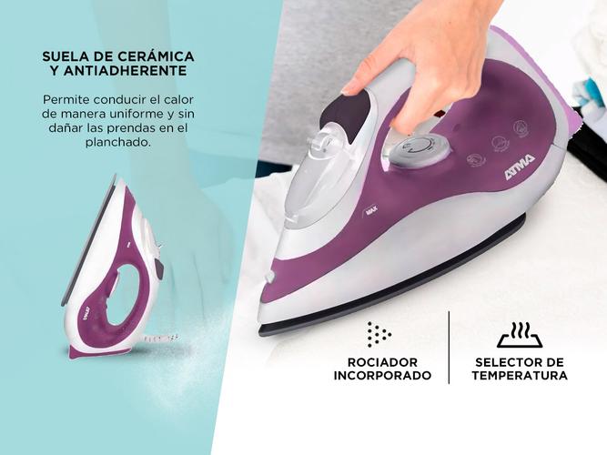 Plancha a Vapor Atma PAV1217P 1800 Watts - 3