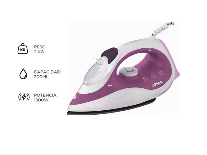 Plancha a Vapor Atma PAV1217P 1800 Watts - 4