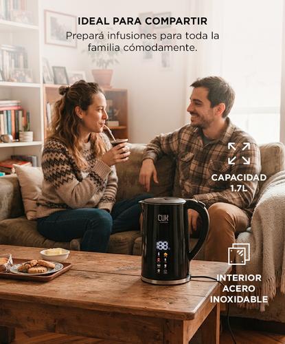 Pava Eléctrica Cuk By Gadnic 1.7L 2200W Con Display Digital Acero Inoxidable - 4