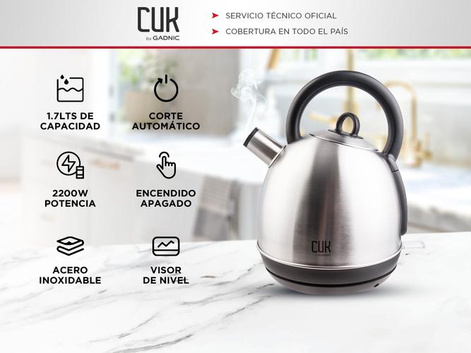 Pava Electrica Cuk Gadnic 17L Acero Inoxidable - 1