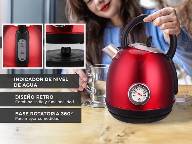 Pava Eléctrica Retro Gadnic Con Medidor  - 3
