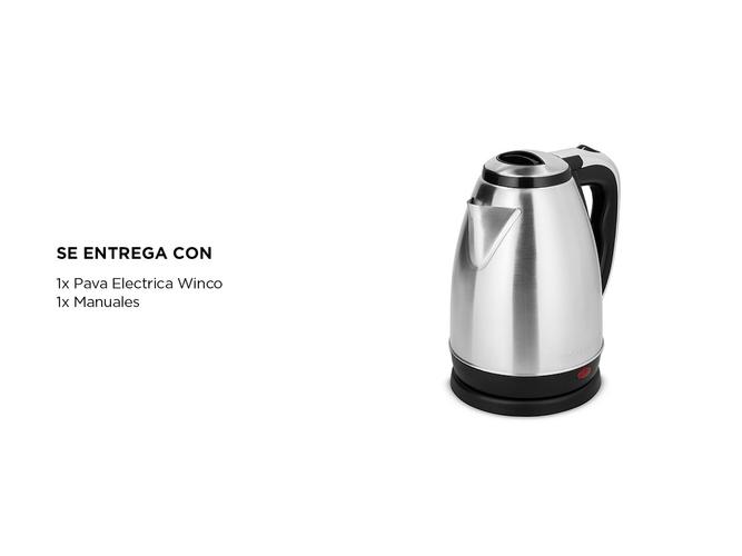 Pava Jarra Electrica Winco 18L 1500W Acero Inoxidable - 5