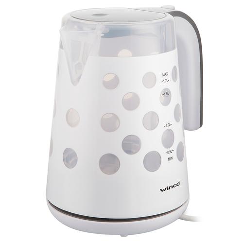 Pava Eléctrica Winco W708 Blanca 1.7lts Corte Automatico - 0