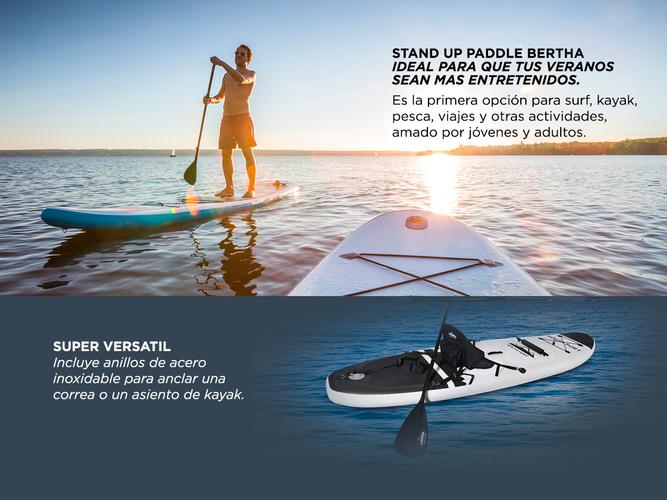 Stand Up Paddle Gadnic Bertha Tabla Inflable Remo Inflador Bolso  - 2