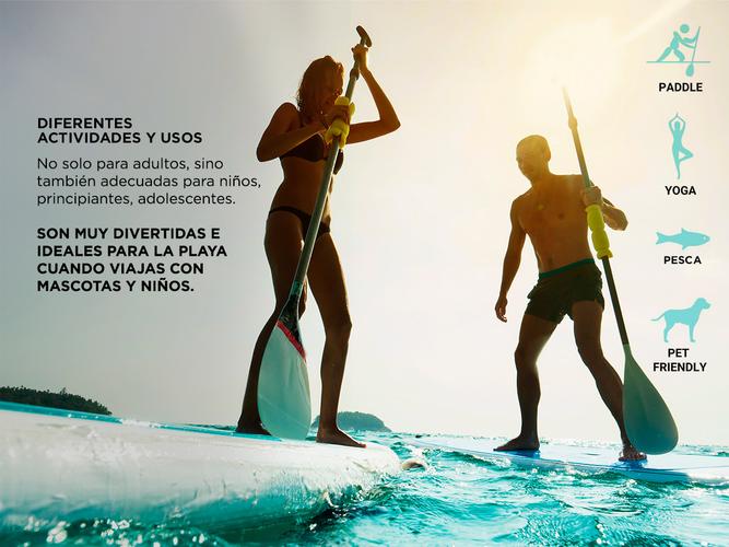 Stand Up Paddle Gadnic Bertha Tabla Inflable Remo Inflador Bolso  - 4